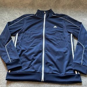 ADIDAS Climalite Mens Large Blue Zip Jacket
